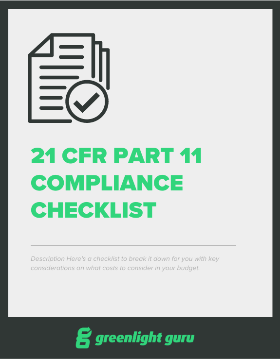 21 CFR Part 11 Compliance Checklist - Free Download